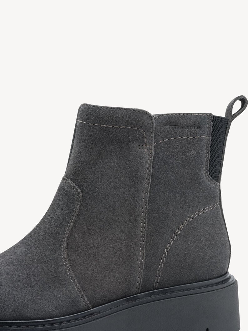 bootie in pelle - grigio 8-85408-45-216 compra tamaris ampia stivaletti online