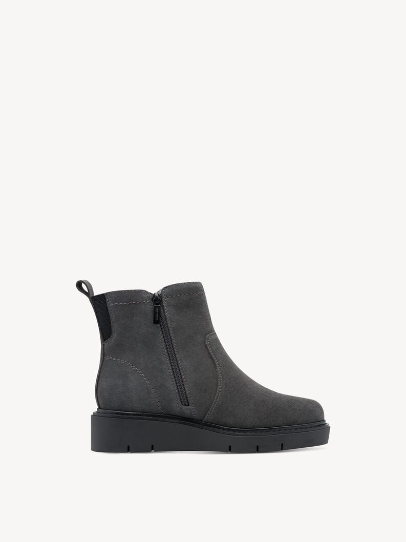 bootie in pelle - grigio 8-85408-45-216 compra tamaris ampia stivaletti online
