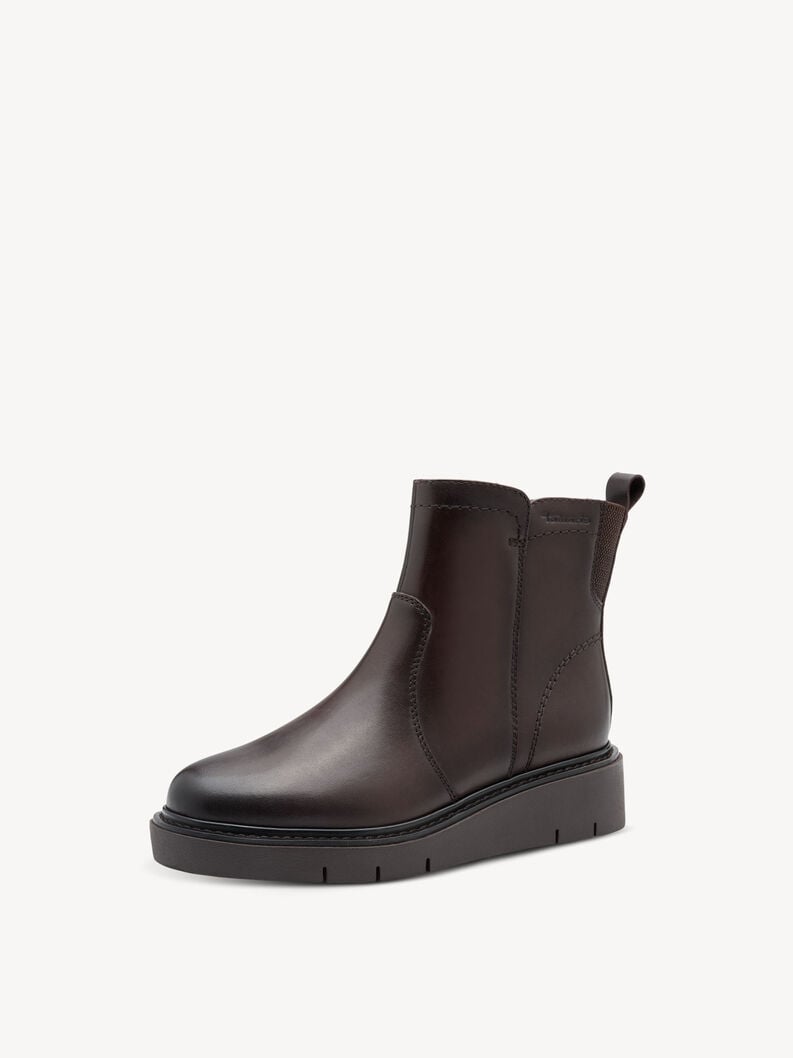 bootie in pelle - marrone 8-85408-45-301 compra tamaris ampia stivaletti online