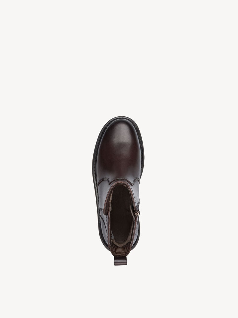 bootie in pelle - marrone 8-85408-45-301 compra tamaris ampia stivaletti online