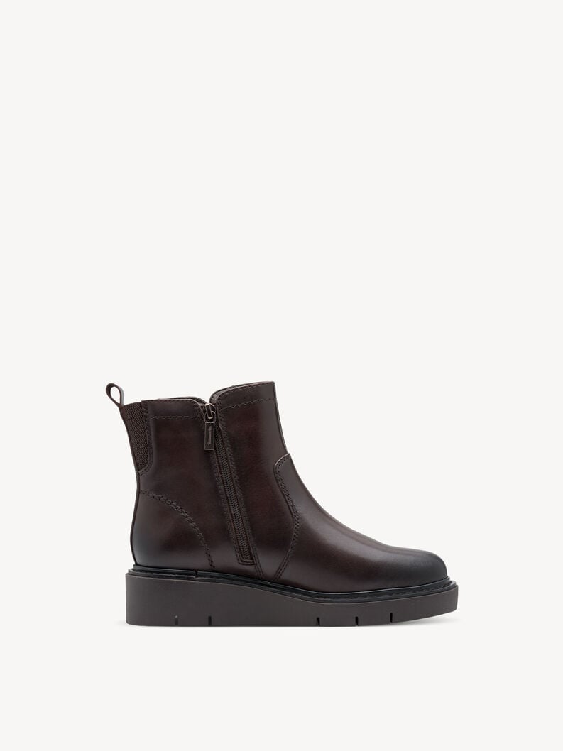 bootie in pelle - marrone 8-85408-45-301 compra tamaris ampia stivaletti online