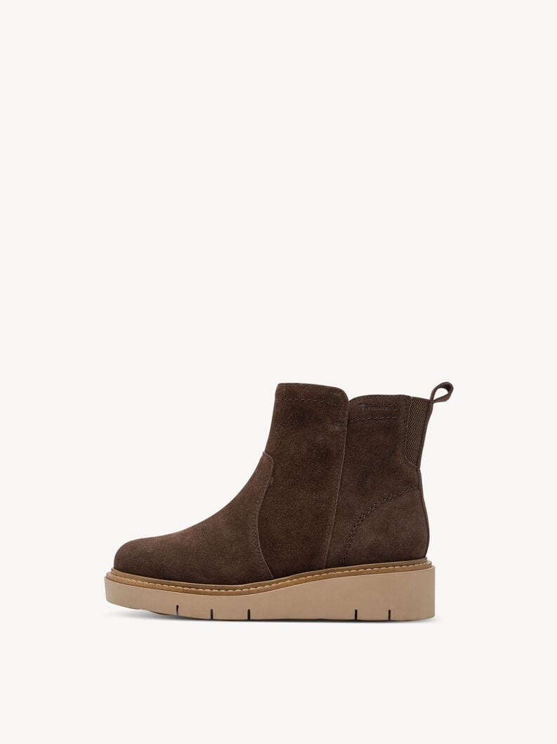 bootie in pelle - marrone 8-85408-45-307 compra tamaris ampia stivaletti online