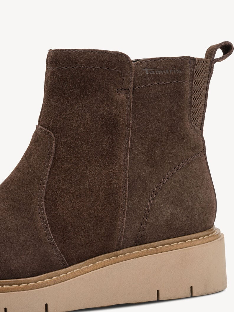bootie in pelle - marrone 8-85408-45-307 compra tamaris ampia stivaletti online