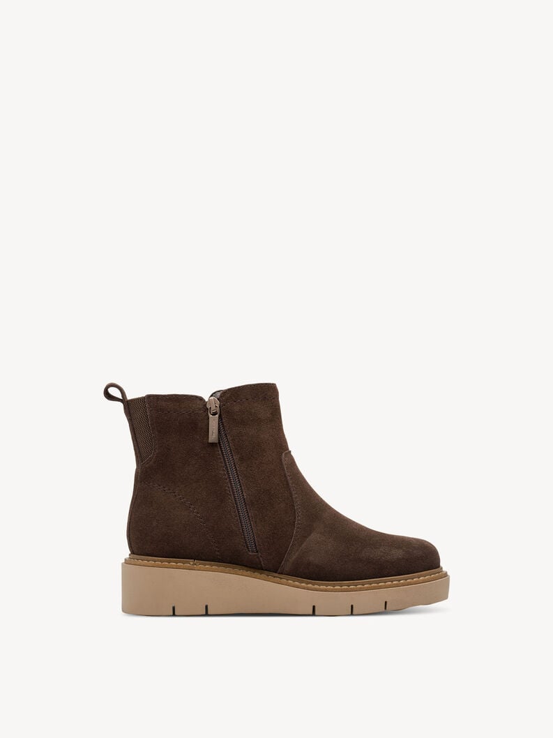 bootie in pelle - marrone 8-85408-45-307 compra tamaris ampia stivaletti online