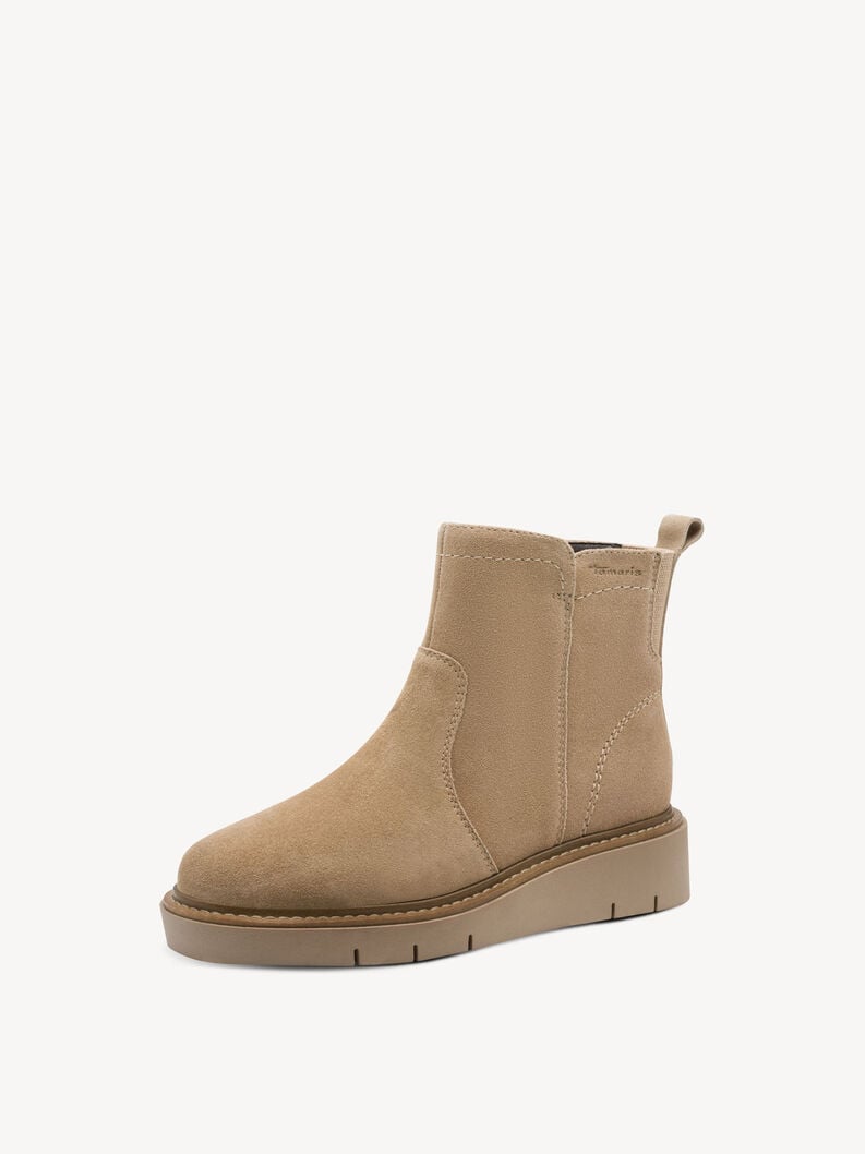 bootie in pelle - marrone 8-85408-45-311 compra tamaris ampia stivaletti online