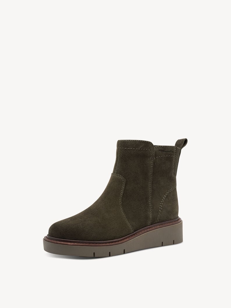 bootie in pelle - khaki 8-85408-45-725 compra tamaris ampia stivaletti online