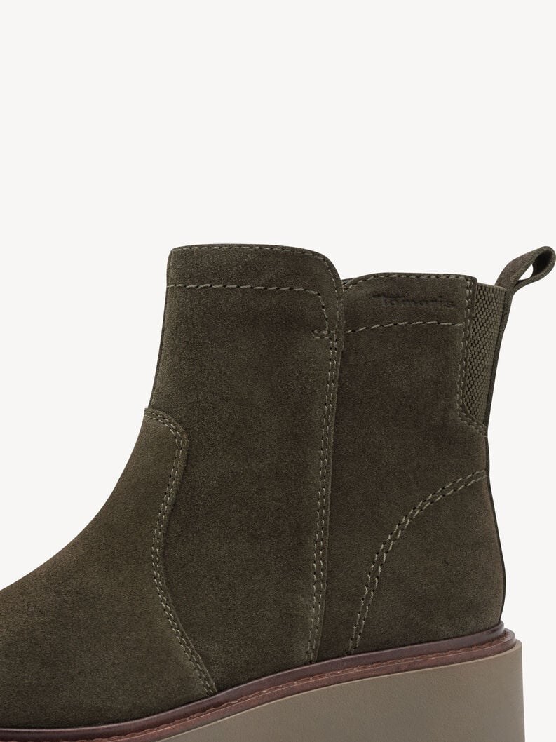 bootie in pelle - khaki 8-85408-45-725 compra tamaris ampia stivaletti online
