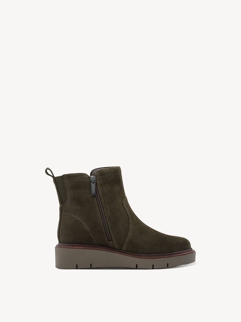bootie in pelle - khaki 8-85408-45-725 compra tamaris ampia stivaletti online