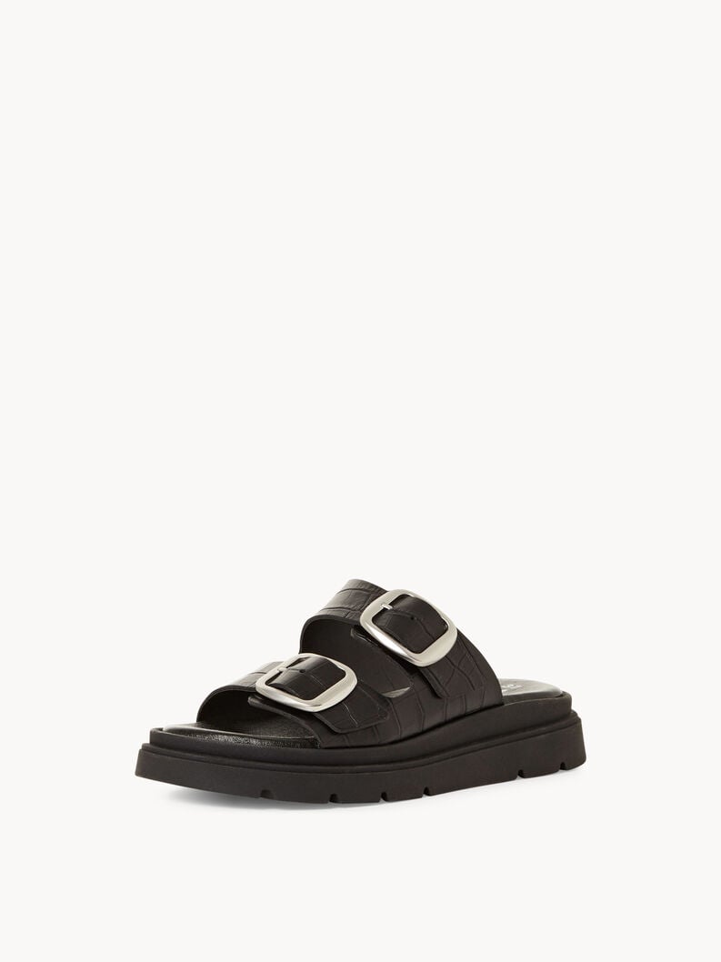 in pelle di mulo nero 1-27239-42-028 compra tamaris muli online