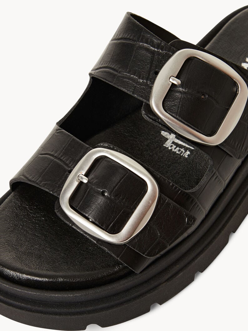in pelle di mulo nero 1-27239-42-028 compra tamaris muli online