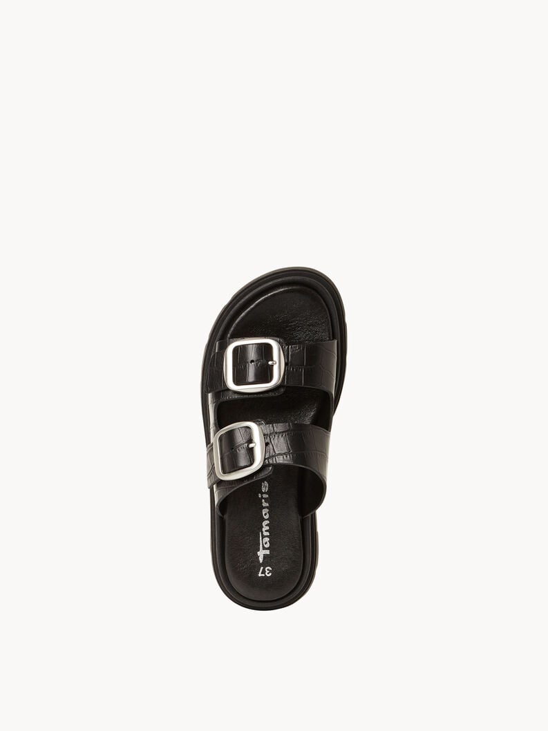 in pelle di mulo nero 1-27239-42-028 compra tamaris muli online
