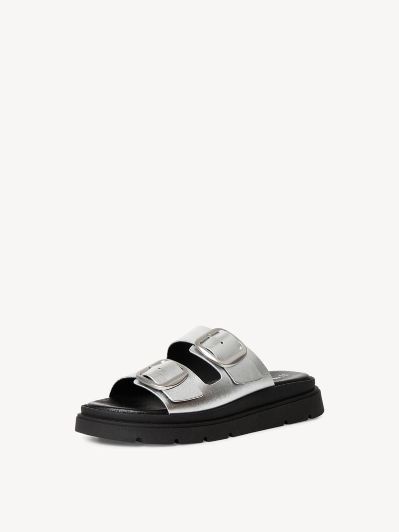 in pelle di mulo metallizzato 1-27239-42-941 compra tamaris muli online