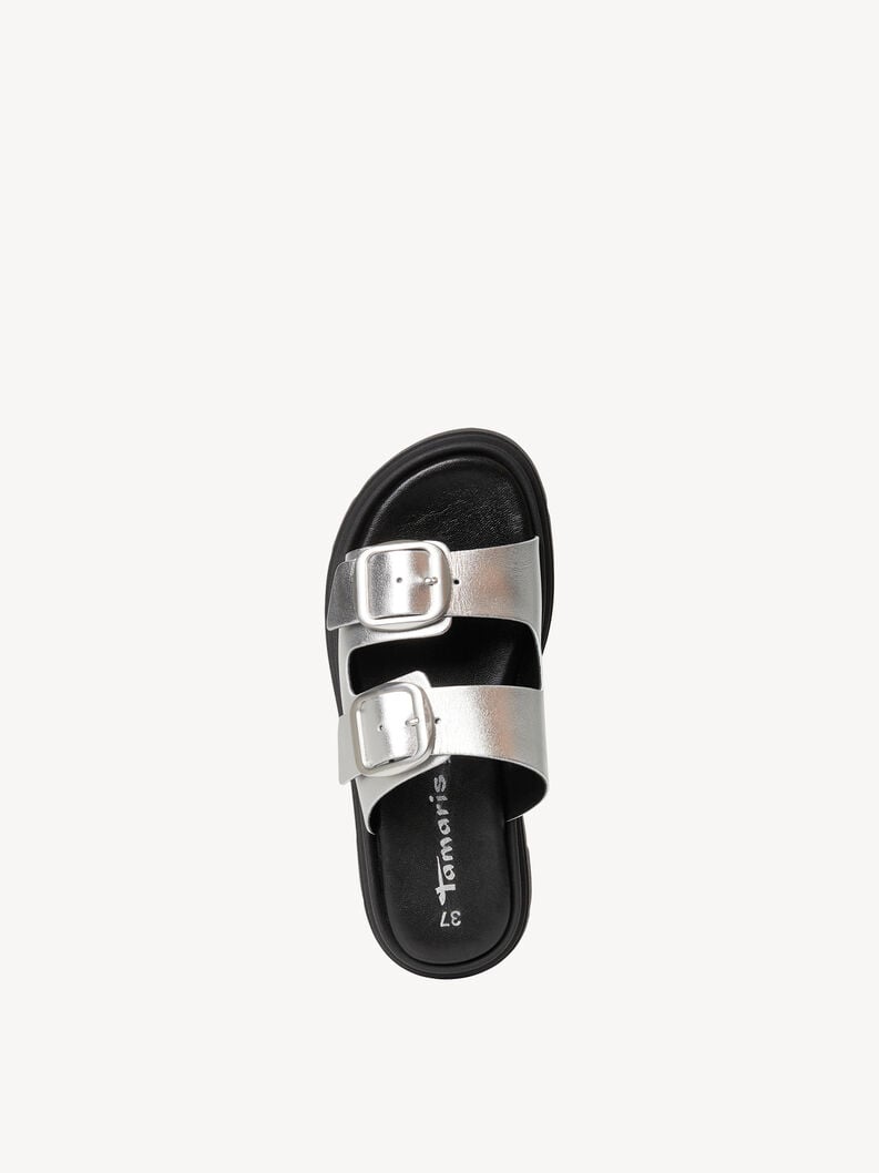 in pelle di mulo metallizzato 1-27239-42-941 compra tamaris muli online
