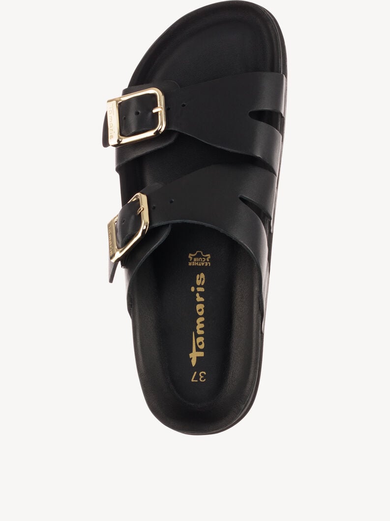 in pelle di mulo nero 1-27500-44-003 compra tamaris muli online