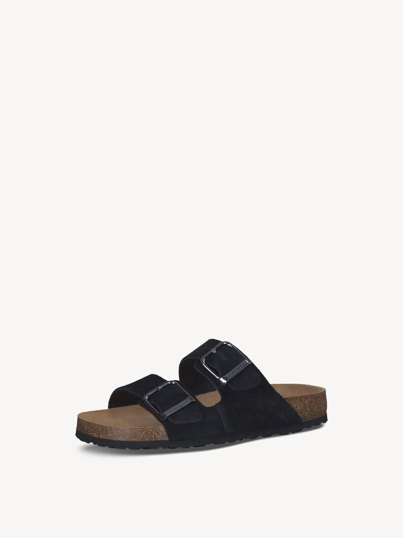 in pelle di mulo nero 1-27543-42-001 compra tamaris muli online