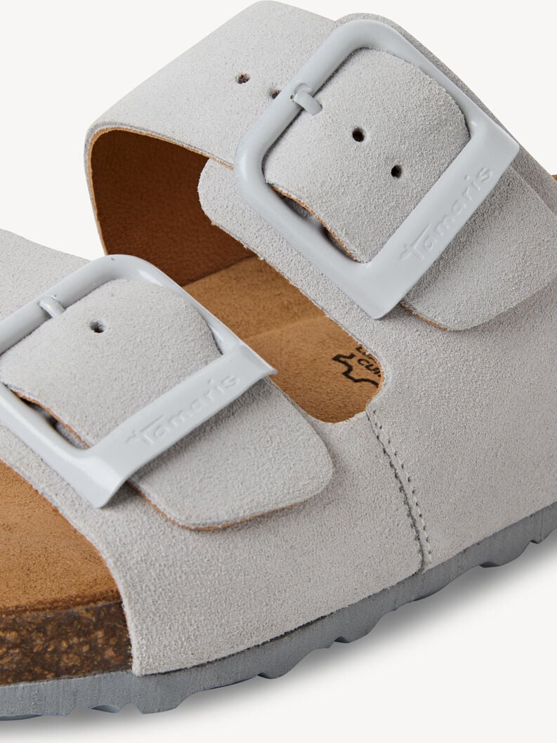in pelle di mulo grigio 1-27543-42-204 compra tamaris muli online