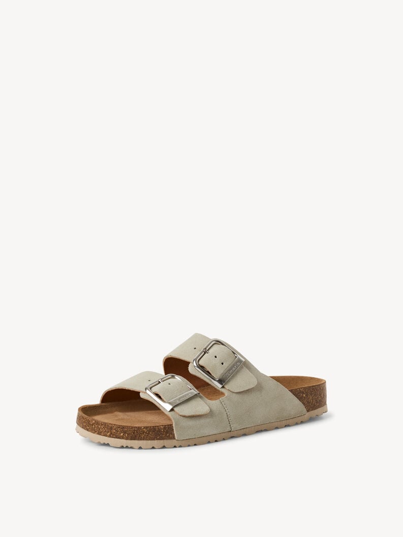 in pelle di mulo verde 1-27543-42-771 compra tamaris muli online
