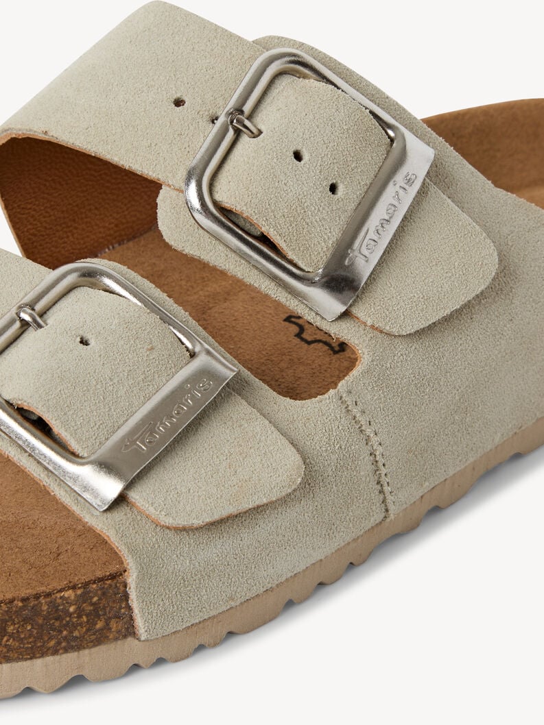 in pelle di mulo verde 1-27543-42-771 compra tamaris muli online