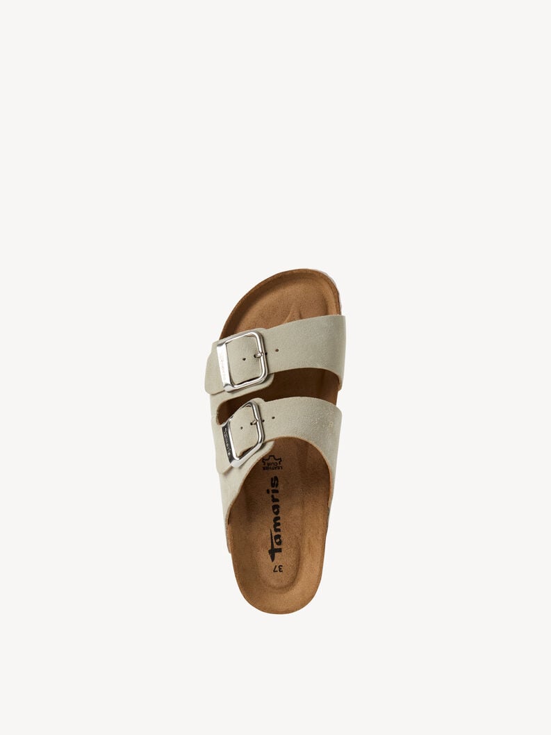 in pelle di mulo verde 1-27543-42-771 compra tamaris muli online