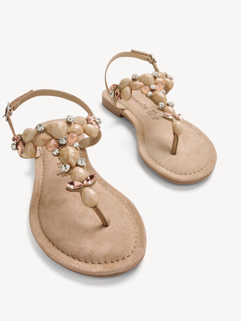 sandalo beige 1-28163-42-430 compra tamaris toe post sandals online