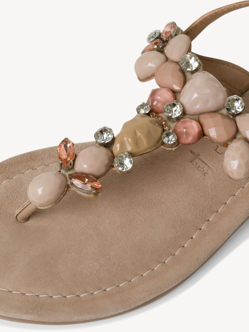 sandalo beige 1-28163-42-430 compra tamaris toe post sandals online