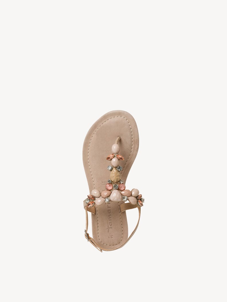 sandalo beige 1-28163-42-430 compra tamaris toe post sandals online
