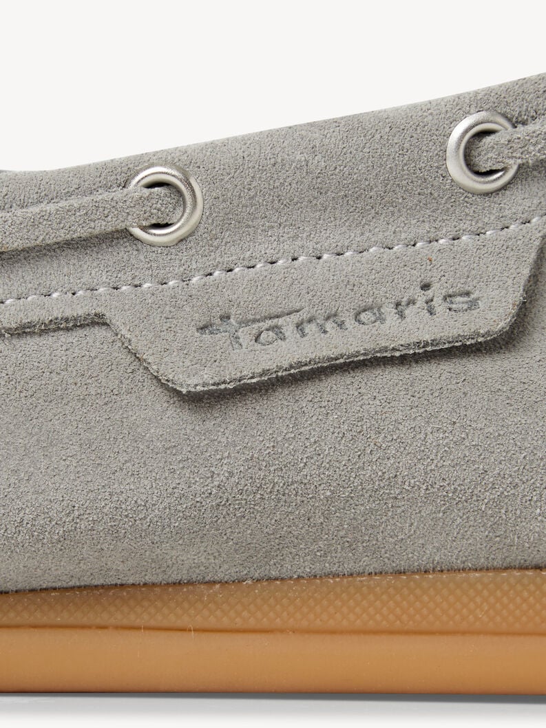 mocassino in pelle - grigio 1-23602-44-200 compra tamaris scarpe basse pantofole online
