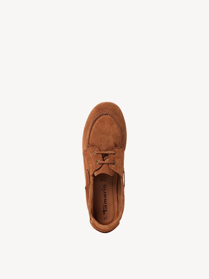 mocassino in pelle - marrone 1-23602-44-305 compra tamaris scarpe basse pantofole online