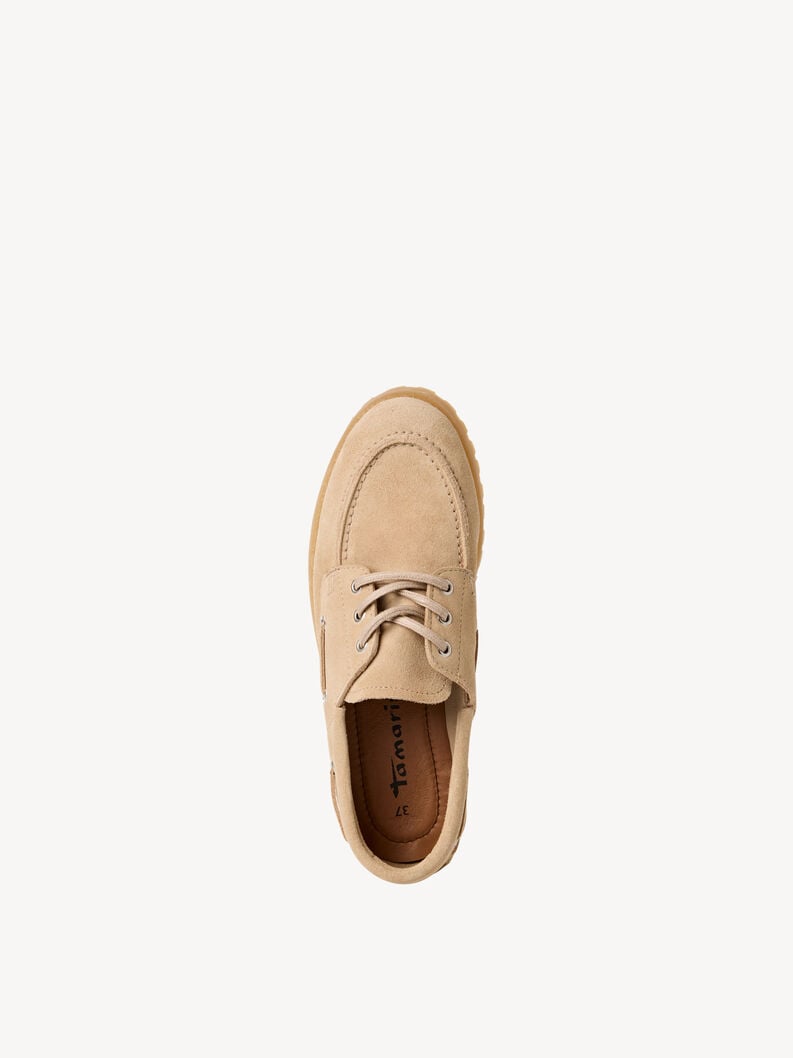 mocassino in pelle beige 1-23605-44-400 compra tamaris damenschuhe mit blockabsatz online