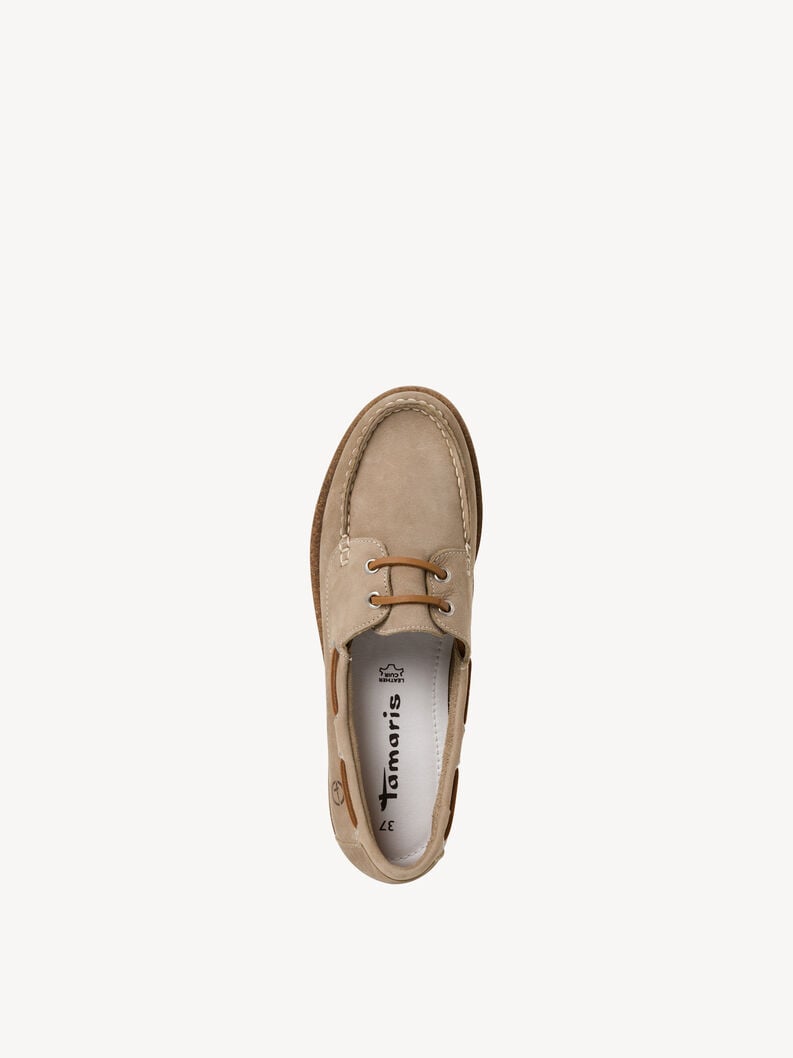 mocassino in pelle beige 1-23616-42-341 compra tamaris scarpe basse pantofole online