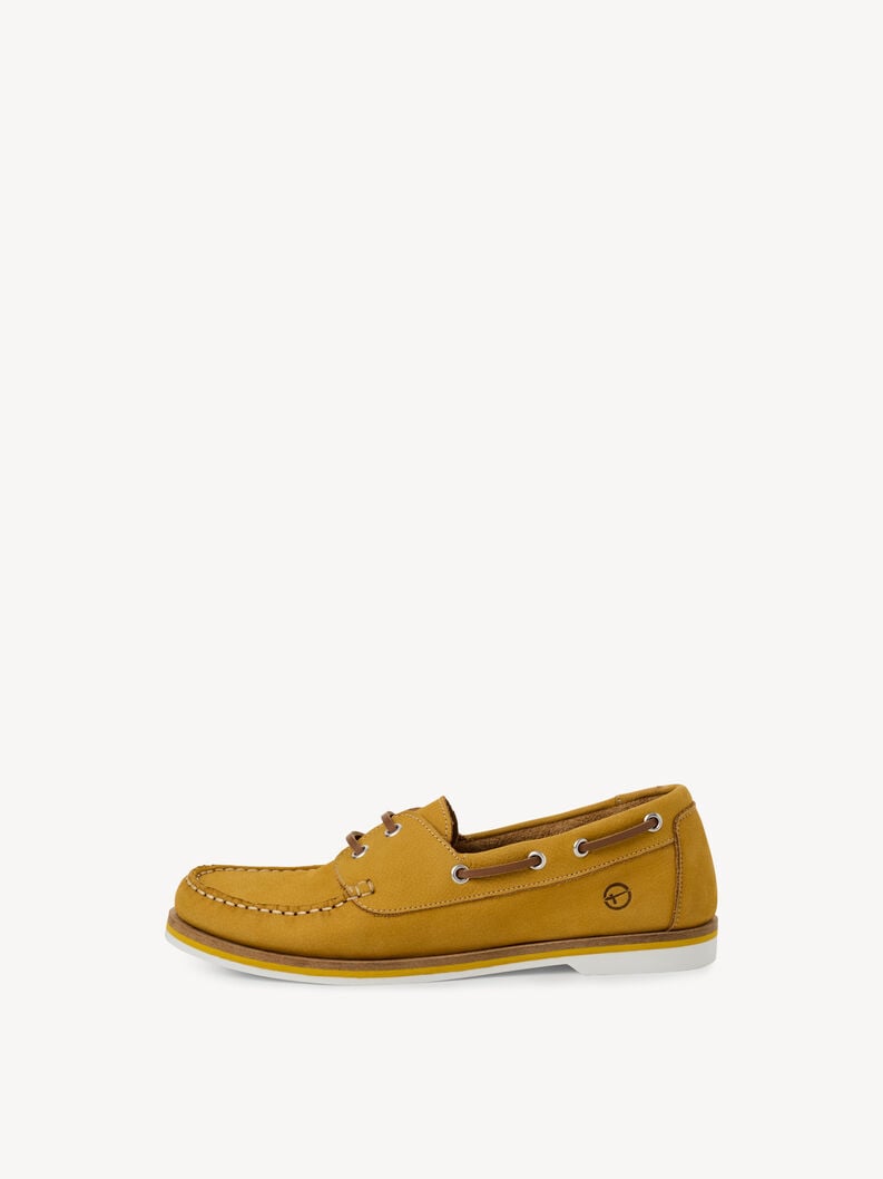 mocassino in pelle - giallo 1-23616-42-627 compra tamaris scarpe da barca online