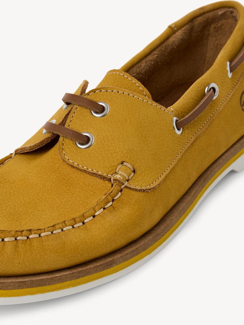 mocassino in pelle - giallo 1-23616-42-627 compra tamaris scarpe da barca online