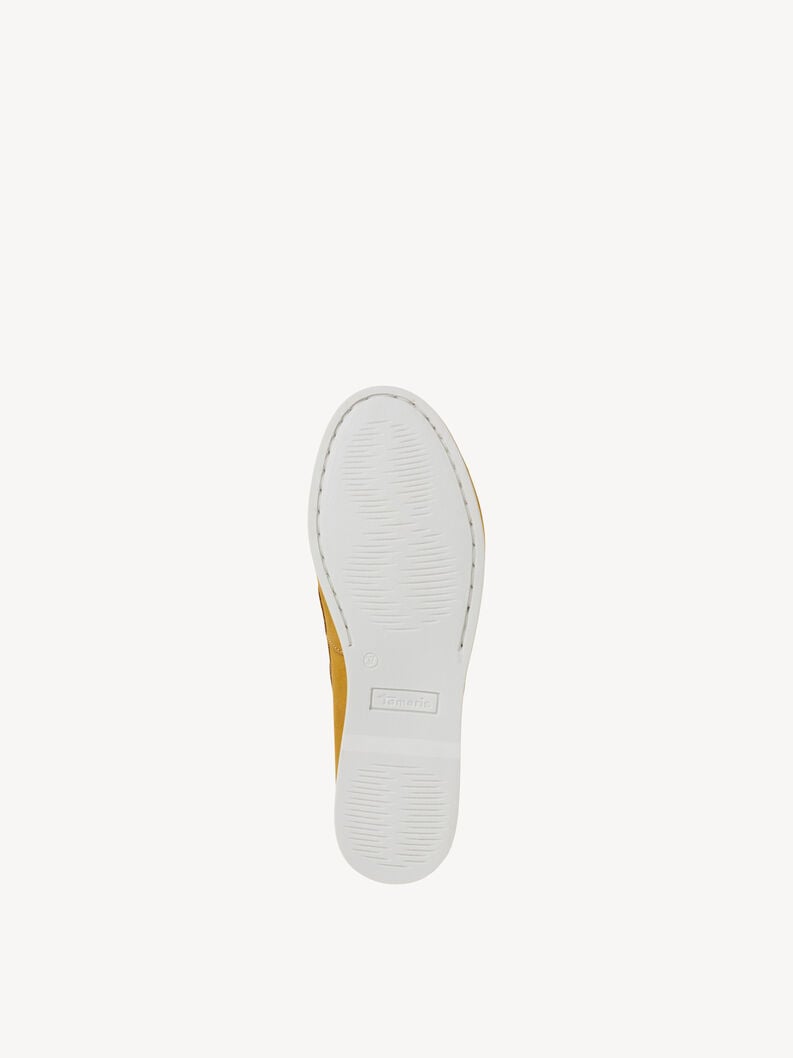 mocassino in pelle - giallo 1-23616-42-627 compra tamaris scarpe da barca online