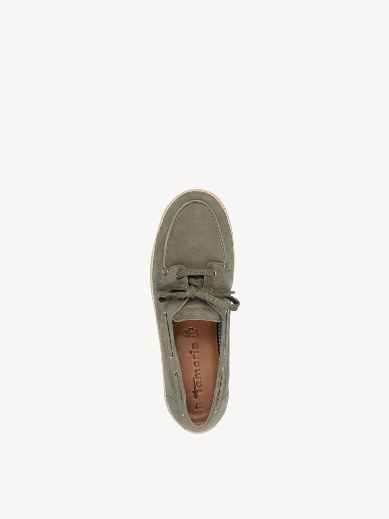 in pelle scarpe basse - verde 1-23651-44-771 compra tamaris scarpe basse pantofole online