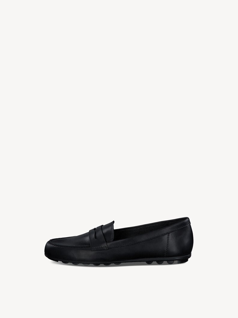 mocassino in pelle - nero 1-24229-42-003 compra tamaris scarpe basse pantofole online