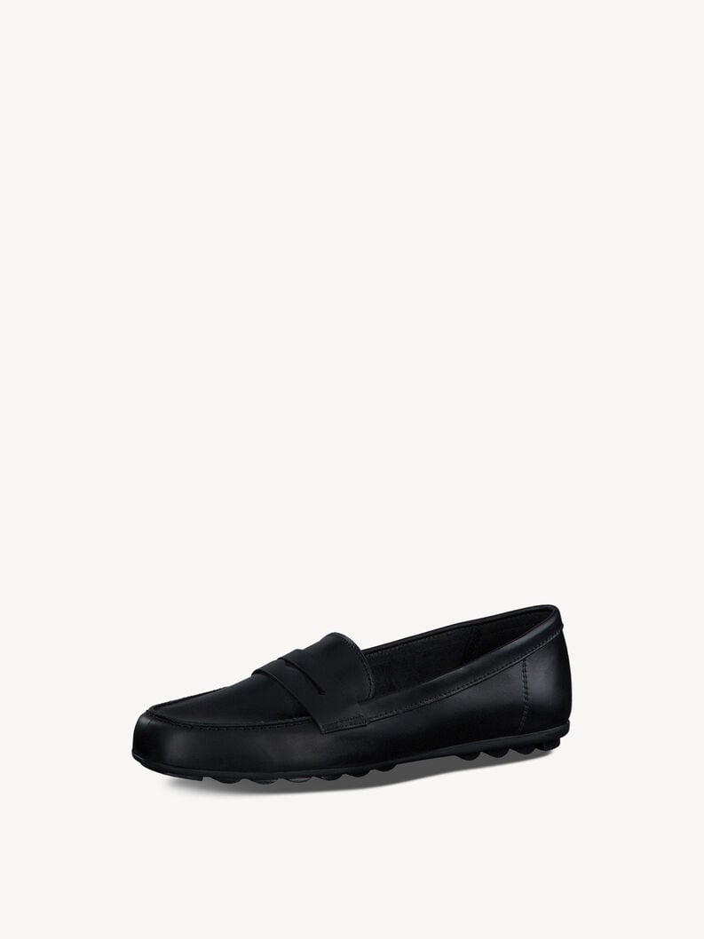 mocassino in pelle - nero 1-24229-42-003 compra tamaris scarpe basse pantofole online