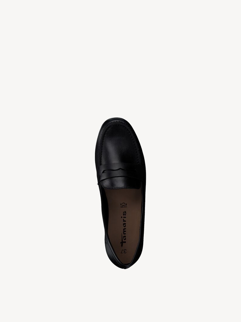 mocassino in pelle - nero 1-24229-42-003 compra tamaris scarpe basse pantofole online