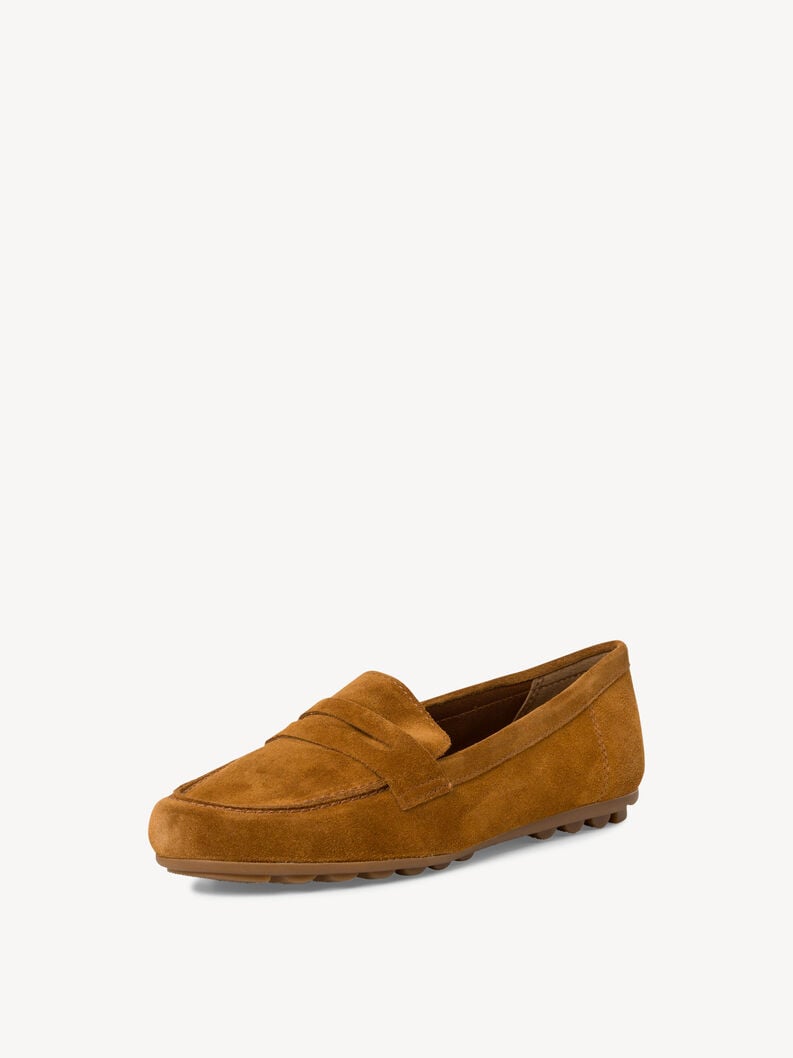 mocassino in pelle - marrone 1-24229-42-305 compra tamaris scarpe da barca online
