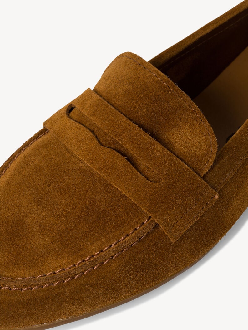 mocassino in pelle - marrone 1-24229-42-305 compra tamaris scarpe da barca online