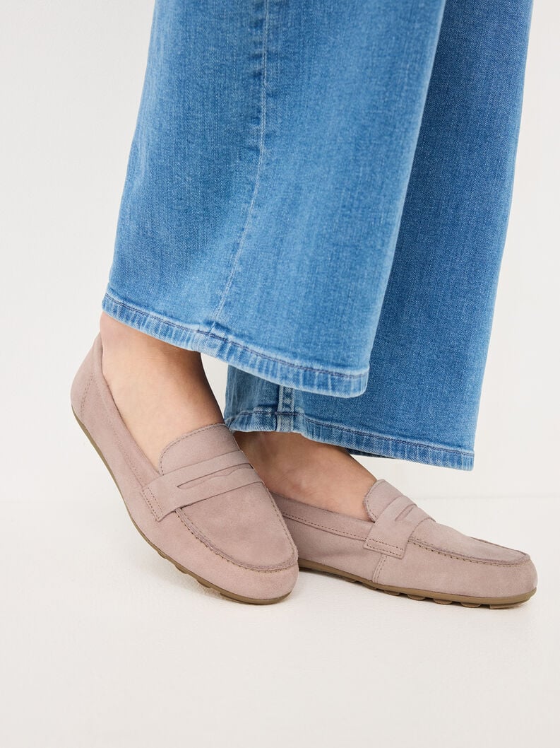 mocassino in pelle - rosa 1-24229-42-521 compra tamaris scarpe da barca online