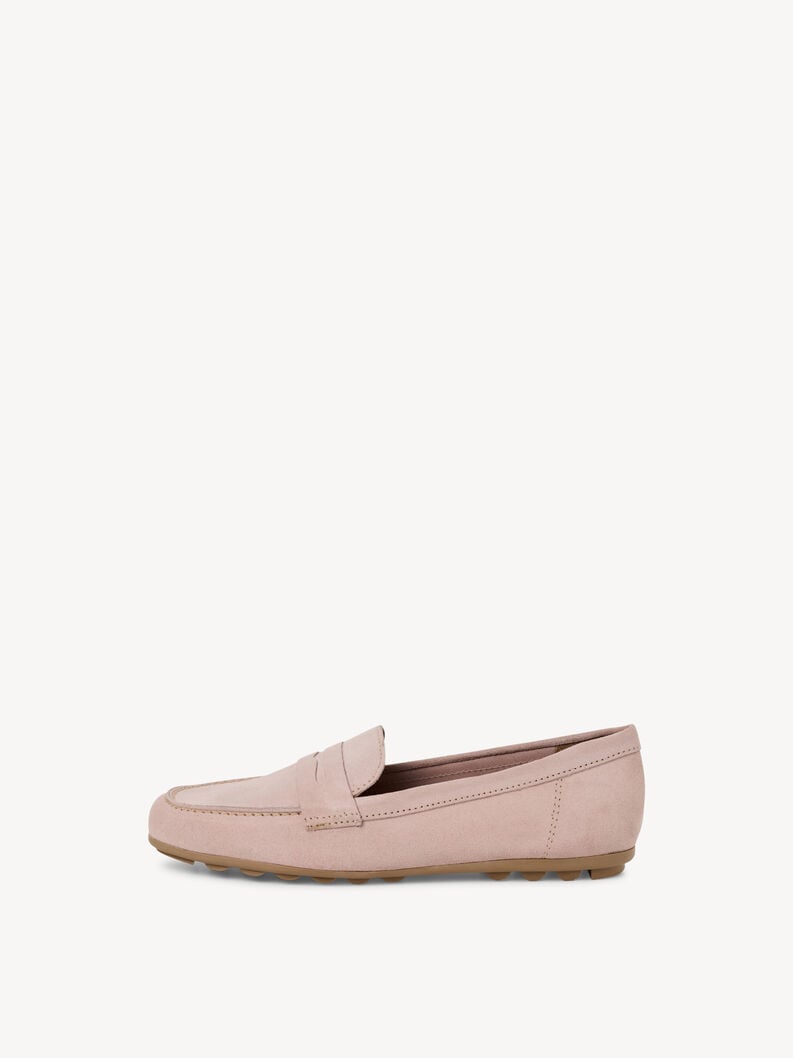 mocassino in pelle - rosa 1-24229-42-521 compra tamaris scarpe da barca online