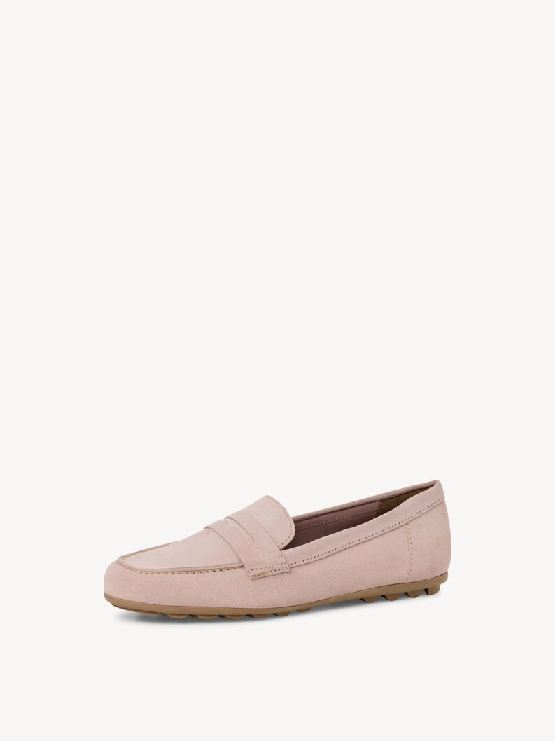 mocassino in pelle - rosa 1-24229-42-521 compra tamaris scarpe da barca online