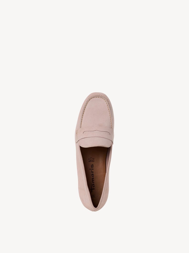 mocassino in pelle - rosa 1-24229-42-521 compra tamaris scarpe da barca online