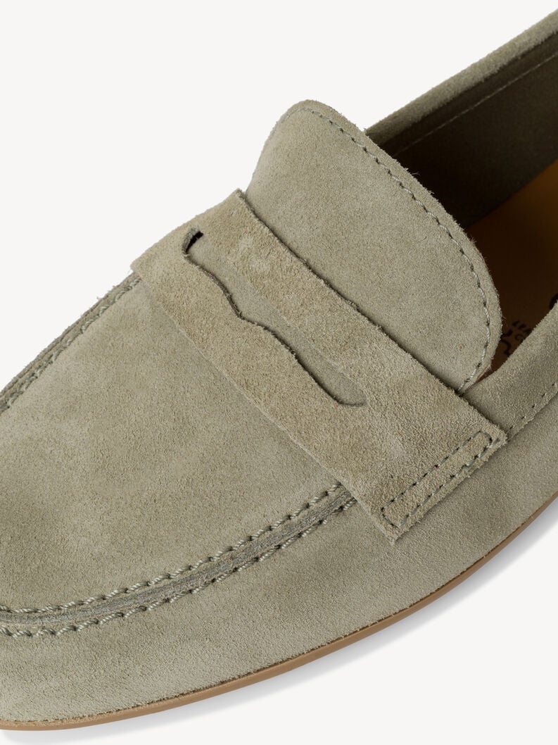 mocassino in pelle - verde 1-24229-42-763 compra tamaris scarpe basse pantofole online