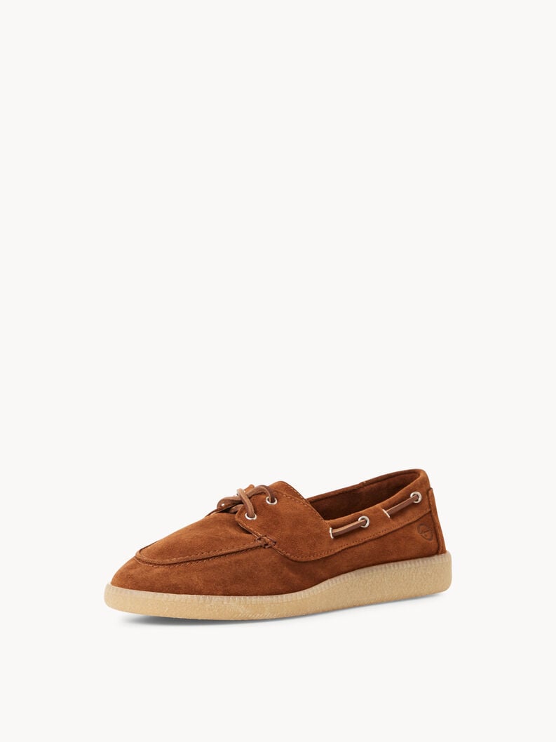 mocassino in pelle - marrone 1-24602-44-305 compra tamaris scarpe basse pantofole online