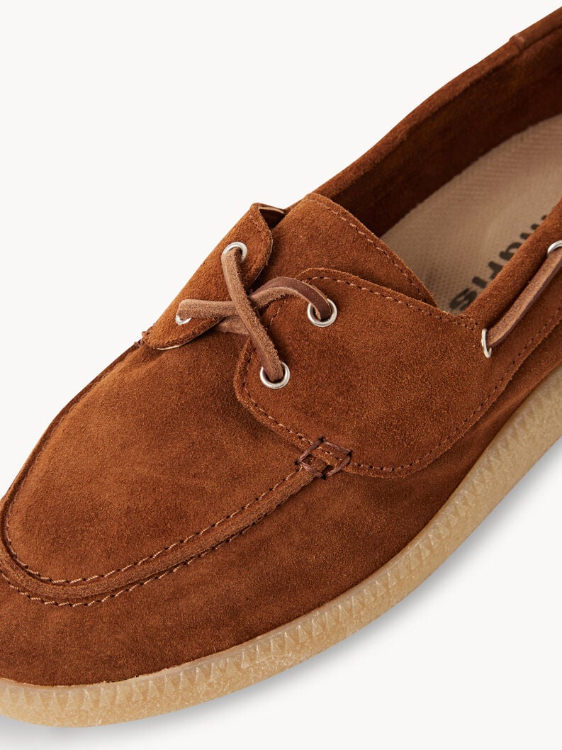 mocassino in pelle - marrone 1-24602-44-305 compra tamaris scarpe basse pantofole online