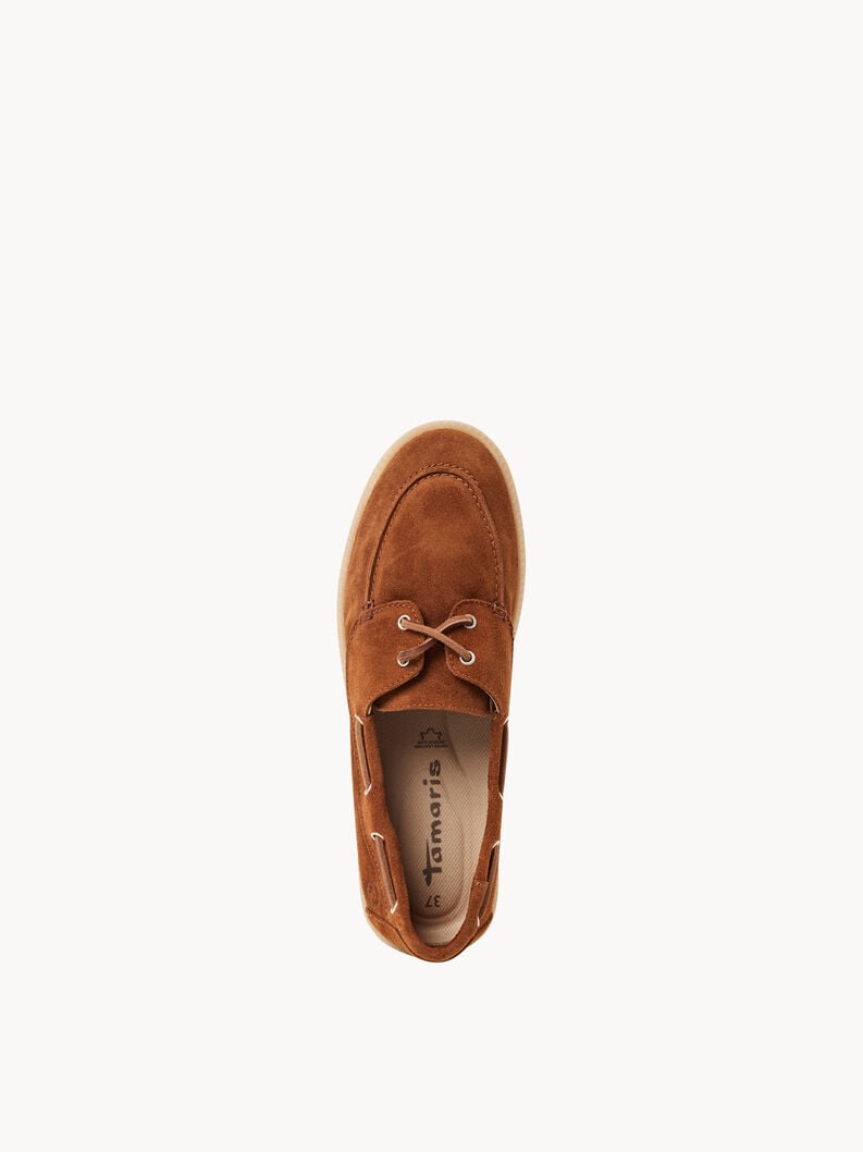 mocassino in pelle - marrone 1-24602-44-305 compra tamaris scarpe basse pantofole online