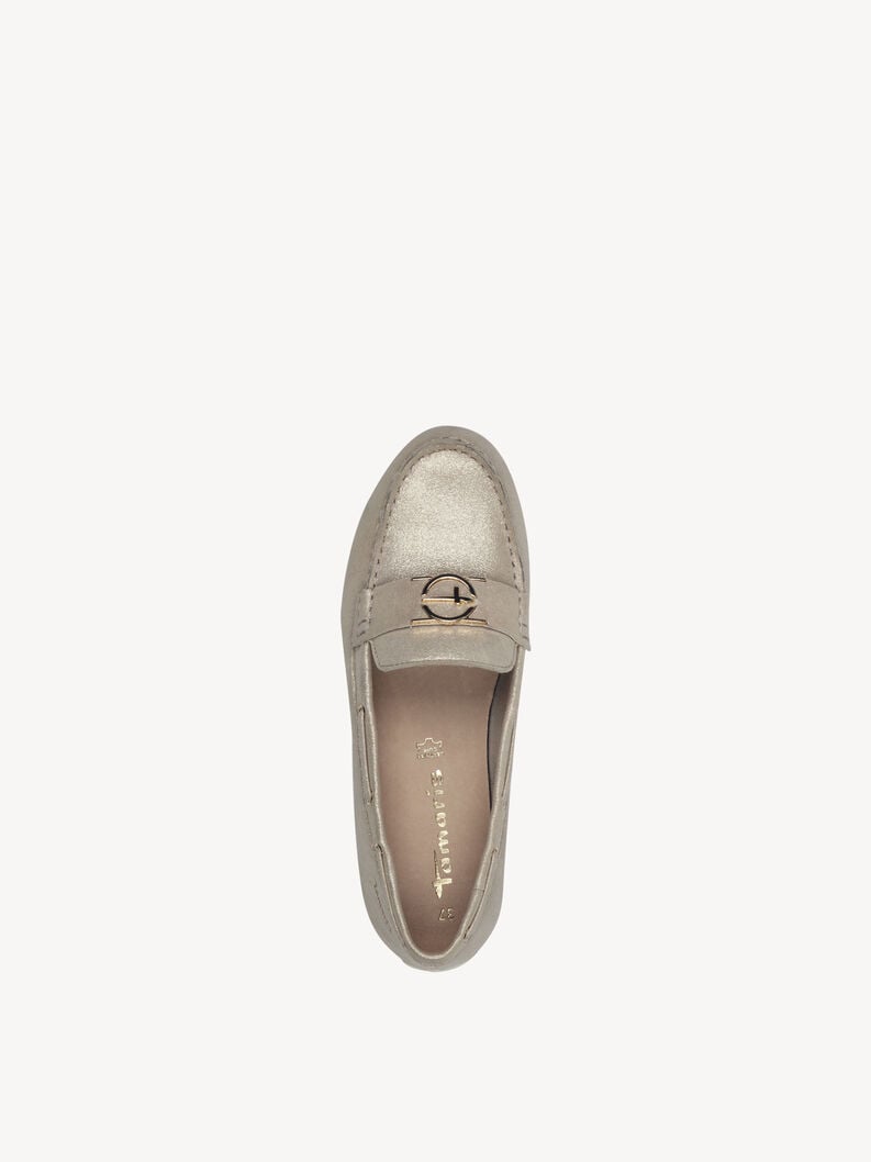 mocassino in pelle beige 1-24630-44-179 compra tamaris scarpe da barca online