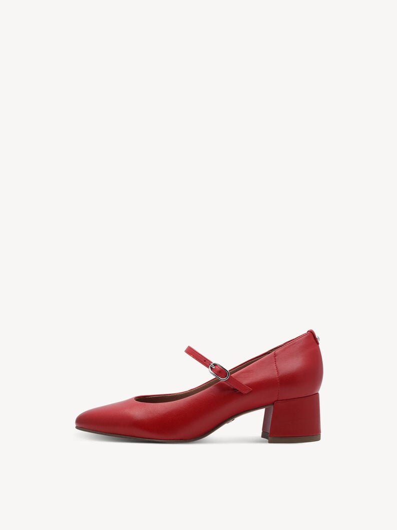 in pelle pompe rosso 1-22311-43-543 compra tamaris pompe online
