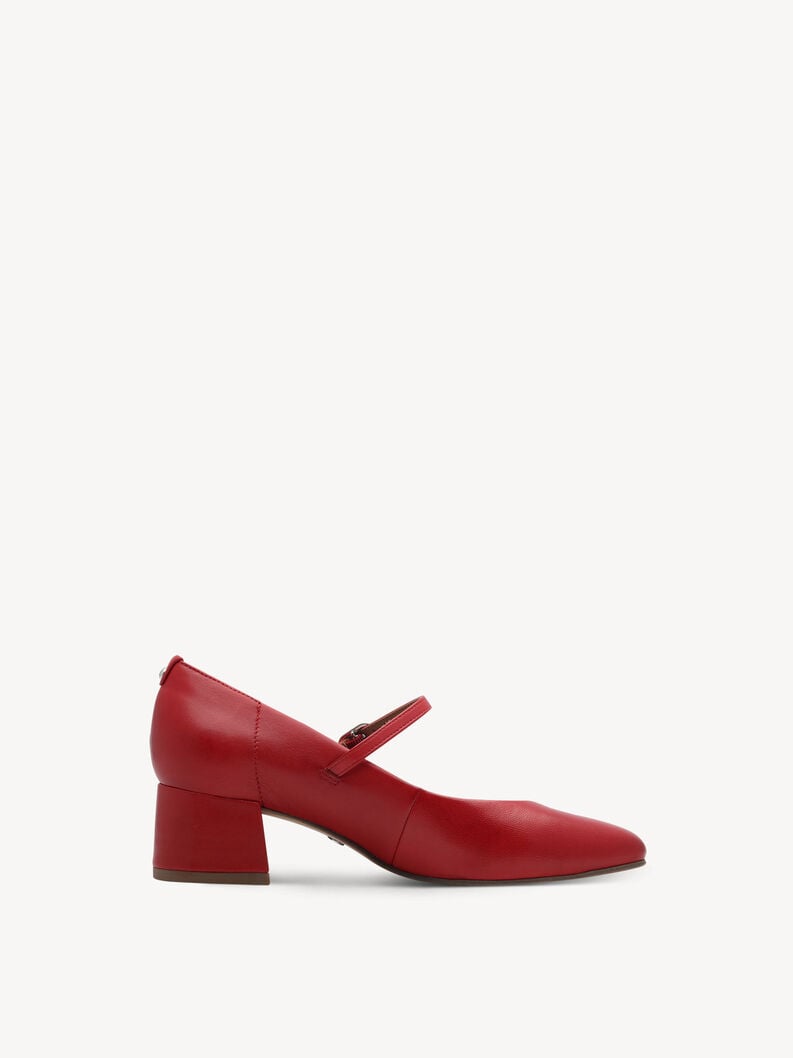 in pelle pompe rosso 1-22311-43-543 compra tamaris pompe online